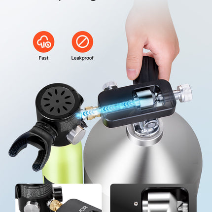 Nardymo balionų pildymo adapteris VEVOR S01, 8 mm jungtis