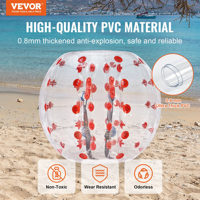 Pripučiamas pramogų kamuolys VEVOR HCPPQ-004, 1,2 m skersmens