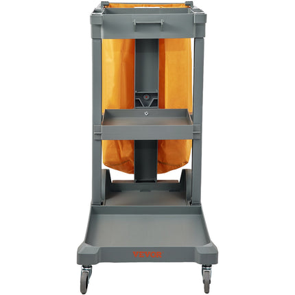 Valymo vežimėlis VEVOR 3 lentynų, 90,7 kg apkrova