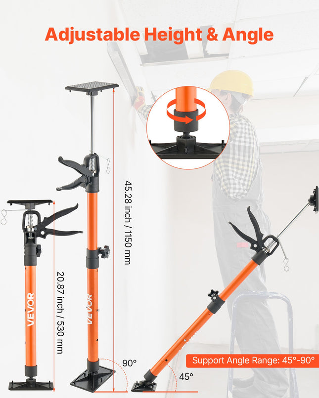 Teleskopiniai atraminiai strypai VEVOR JF-ZCG003-245, 54–155 cm