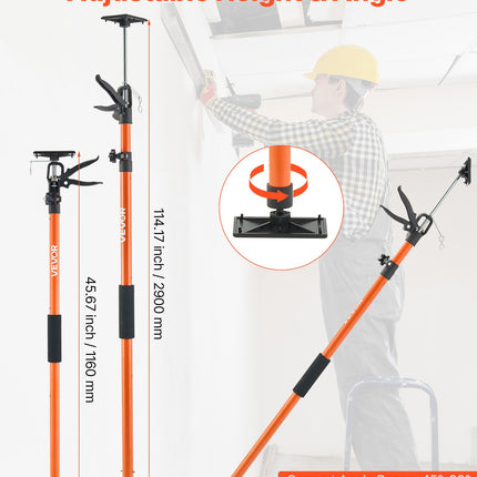 Teleskopinis atraminis strypas VEVOR JF-ZCG003-2114, 116–290 cm.