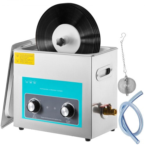 Ultragarsinė vinilinių plokštelių valymo mašina VEVOR 6L, 40kHz