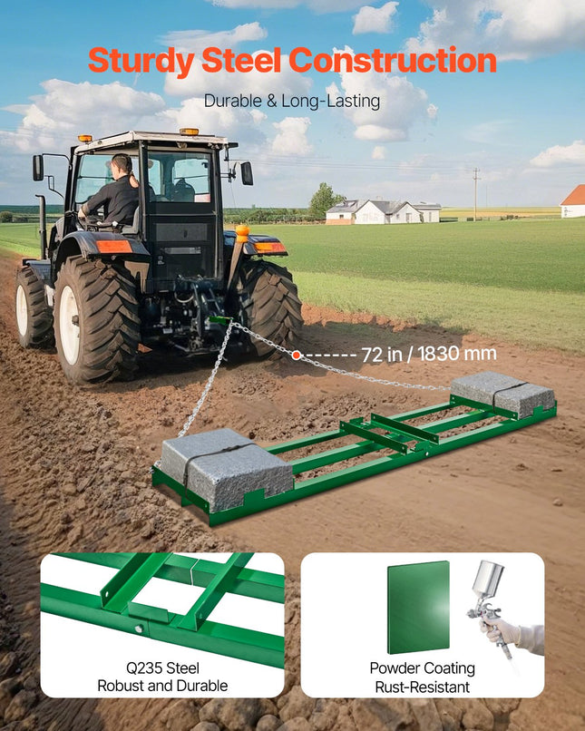 Vilkimas lyginimo tinklas VEVOR QYP96*20IN, 244 cm pločio