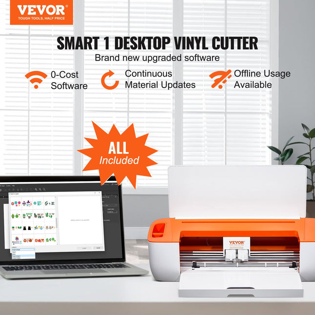 Vinilo pjovimo staklės VEVOR Smart1, 305 mm pjovimo plotis
