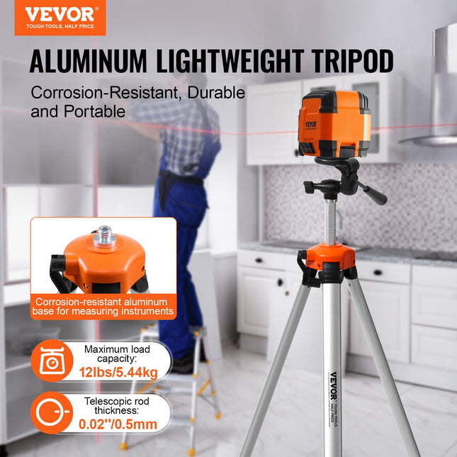 Lazerinio nivelyro stovas VEVOR 504BS, 175 cm aukščio
