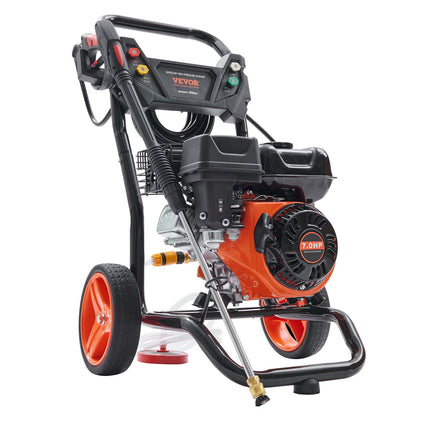 Benzininis aukšto slėgio plovimo įrenginys VEVOR BS180D-SP, 3600 PSI