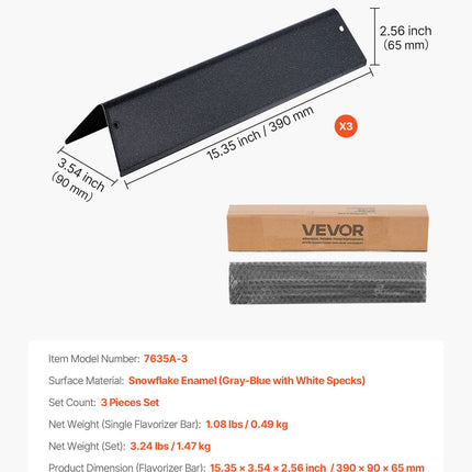 Kepsninės aromato plokštelės VEVOR Weber Spirit I & II 200, 39 cm