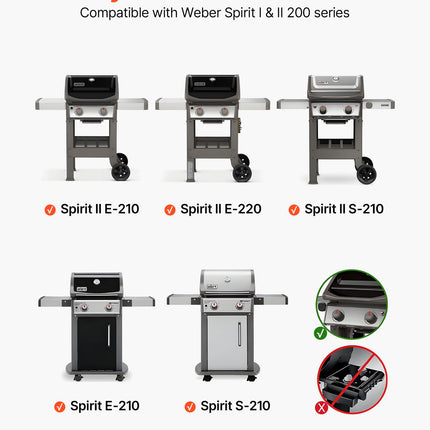 Kepsninės aromato plokštelės VEVOR Weber Spirit I & II 200, 39 cm