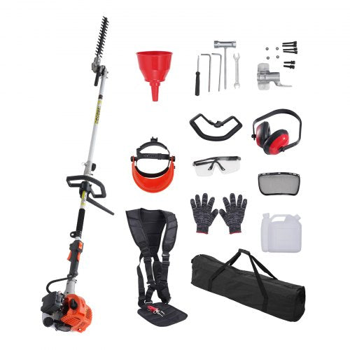 Benzininės aukštapjovės gyvatvorių žirklės VEVOR F26-B, 26 cm³