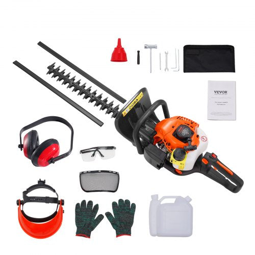 Benzininės gyvatvorių žirklės VEVOR HT-7510, 26 cm³