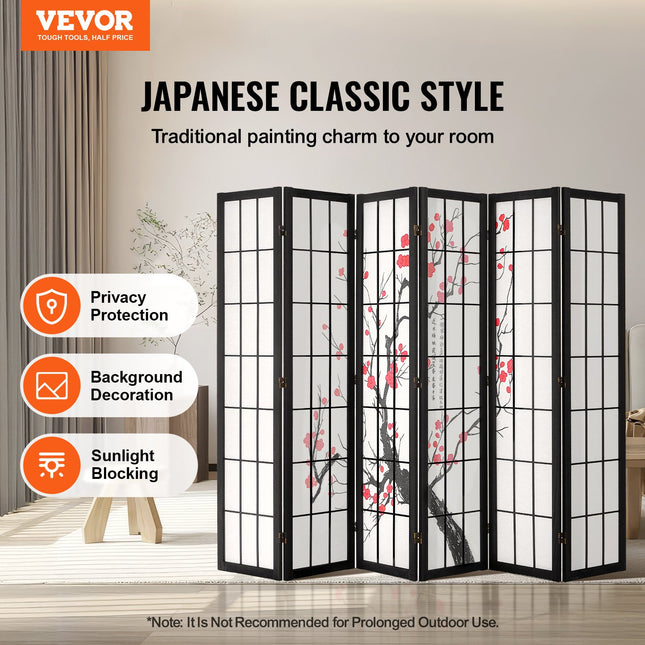 Kambario pertvara VEVOR SS-002-6Y-BL, 6 dalių