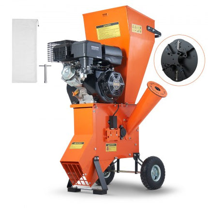 Benzininis šakų smulkintuvas VEVOR GCS400, 8.6 kW