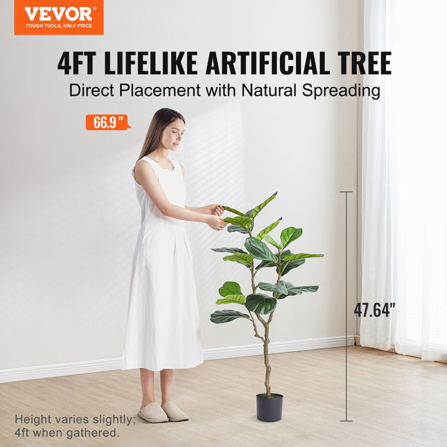 Dirbtinis lyralapis fikusas VEVOR FH-QYR120, 121 cm