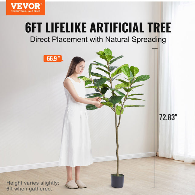 Dirbtinis lyralapis fikusas VEVOR FH-QYR180, 185 cm