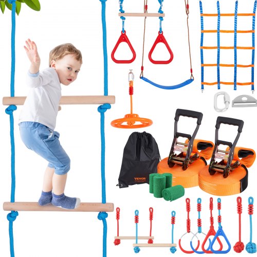 Kliūčių ruožas vaikams VEVOR PR-014-60, 18,29 m