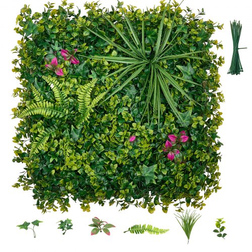 Dirbtinė augalų sienelė VEVOR JN-JX-12, 12 vnt. (50,8 x 50,8 cm)