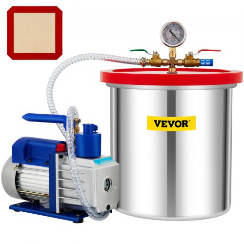 Vakuuminė kamera su siurbliu VEVOR RS-2, 18,9 l