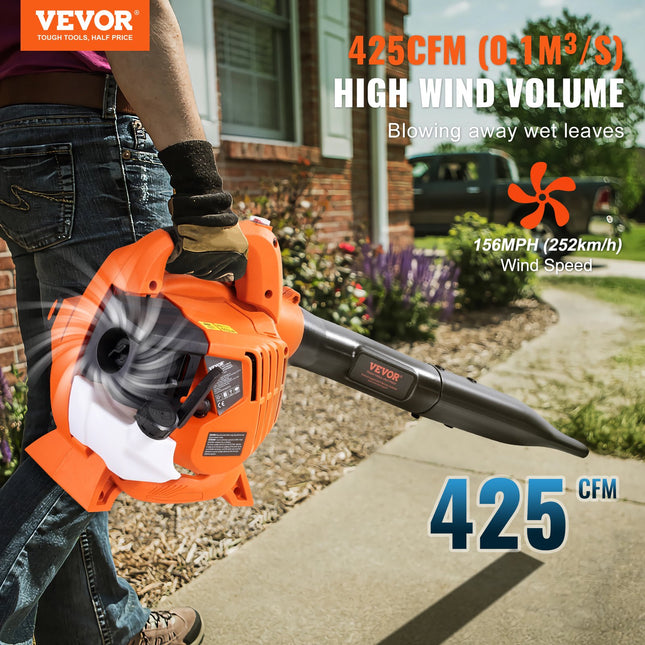 Benzininis lapų pūstuvas-siurblys VEVOR BL-260D, 26 cm³