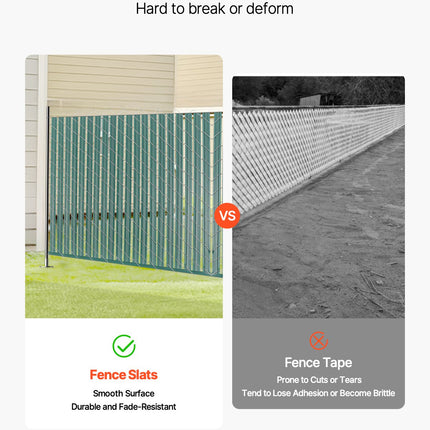 Tvoros uždangos juostos VEVOR PE FENCE 006, 1,2 m aukščio tvorai