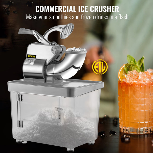 Ledo smulkintuvas VEVOR Snow Cone Machine, 180 kg/val.