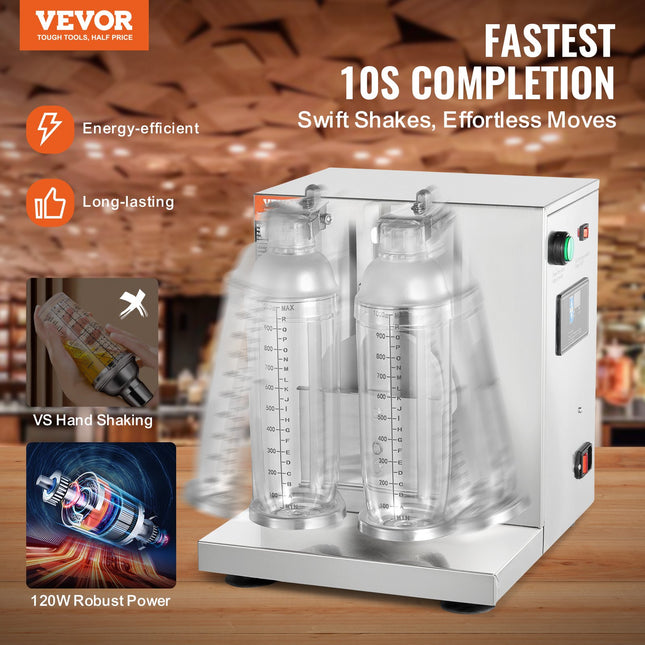 Elektrinis pieno arbatos plaktuvas VEVOR LJY120-2-1L, 120 W