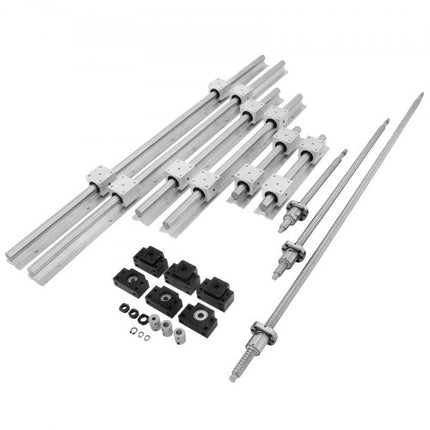 Linijinių kreipiančiųjų ir rutulinių sraigtų rinkinys VEVOR SBR20 RM1605, 350/650/1050 mm