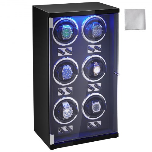 Laikrodžių prisukimo dėžutė VEVOR 10L3601B, 6 laikrodžiams