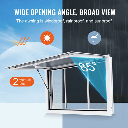 Prekybinis langas VEVOR dpyxscfwck36*24W, 915 x 610 mm