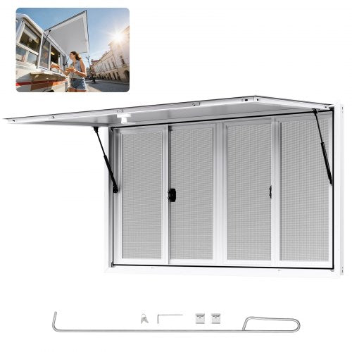 Prekybinis langas VEVOR DPSCFWCK, 152x92 cm