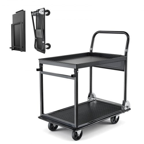 Sulankstomas platforminis vežimėlis VEVOR PH1501SS, 317,5 kg keliamoji galia