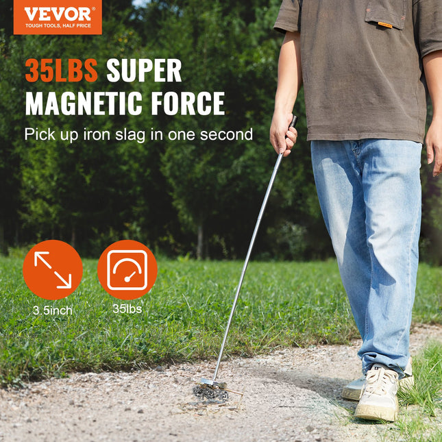 Teleskopinis magnetinis surinkėjas VEVOR QJ8010, 15,9 kg keliamoji galia