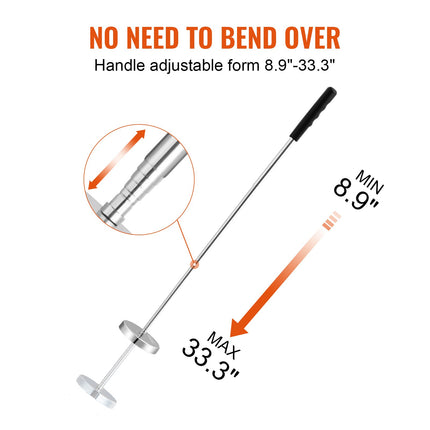 Teleskopinis magnetinis surinkėjas VEVOR QJ8010, 15,9 kg keliamoji galia