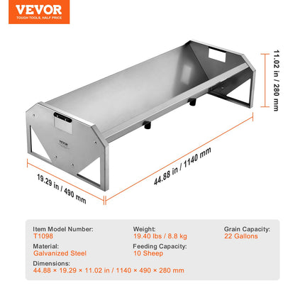 Šėrimo lovys VEVOR T1098, 83 l talpa