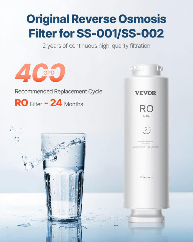 Atbulinio osmoso vandens filtras VEVOR SS-007, 400 GPD
