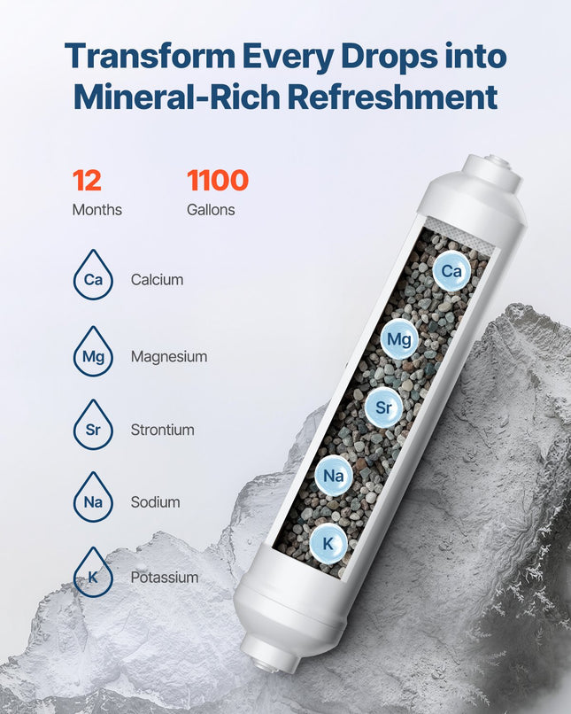 Remineralizacijos filtras VEVOR SS-0011, 4160 l talpa