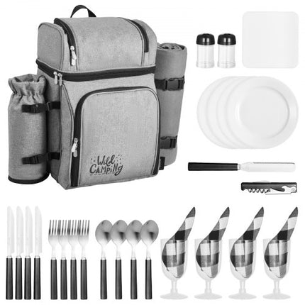 Pikniko kuprinė VEVOR TWPB-36115A2, 4 asmenims
