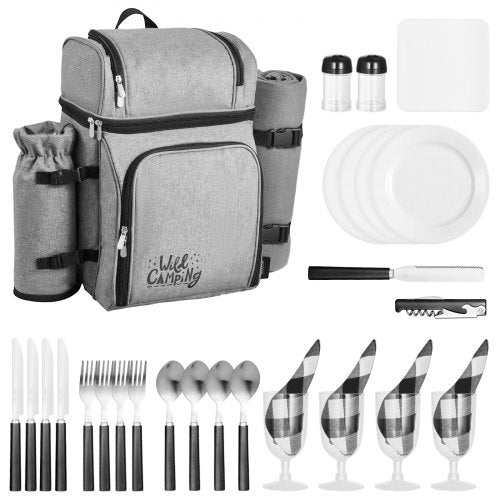 Pikniko kuprinė VEVOR TWPB-36115A2, 4 asmenims