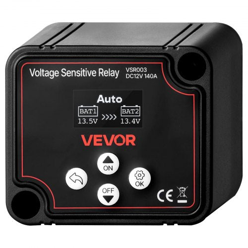 Dvigubas akumuliatorių skyriklis VEVOR VSR003, 12V 140A
