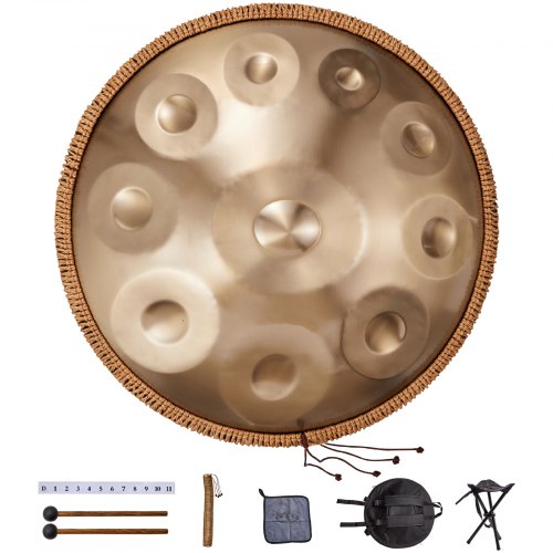 Rankinis būgnas (Handpan) VEVOR Golden-10, 10 natų
