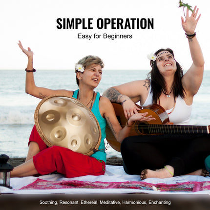 Handpan būgnas VEVOR Golden-9, 9 natos (D Minor)