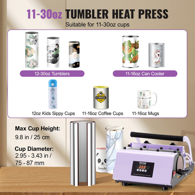Termopresas puodeliams VEVOR WBFCHP30OZ, 887 ml