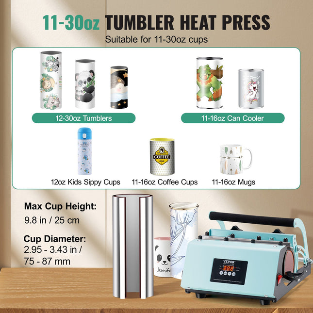 Termopresas puodeliams VEVOR WBFCHP30OZ, 887 ml