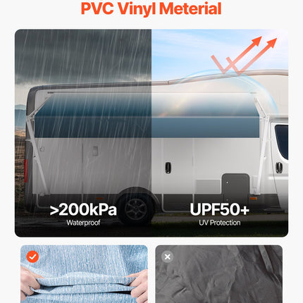 Mechaninė kemperio markizė VEVOR B1, 5,5 m (18 pėdų)