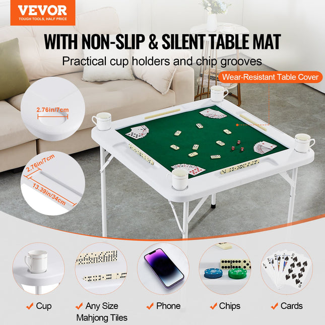 Mahjong stalas VEVOR SN-90, 90x90 cm