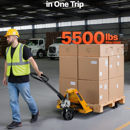 Rankinis palečių vežimėlis VEVOR 2.5T, 2,5 t keliamoji galia