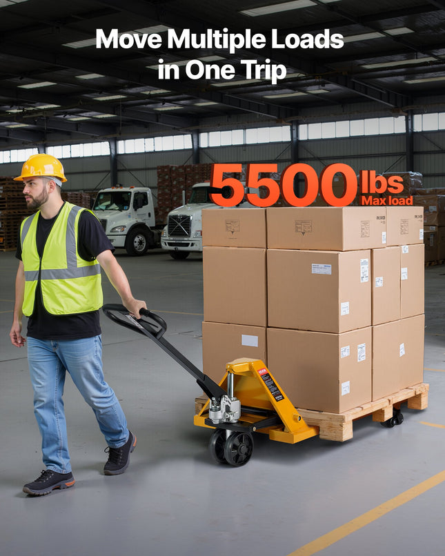 Rankinis palečių vežimėlis VEVOR 2.5T, 2,5 t keliamoji galia