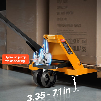 Rankinis palečių vežimėlis VEVOR 2.5T, 2,5 t keliamoji galia
