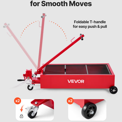 Žemo profilio alyvos surinkimo talpa VEVOR FF-931-S-T, 75,7 l