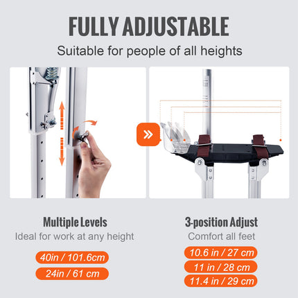 Statybiniai kojūkai VEVOR YSSGBGQ-2440, 61–102 cm