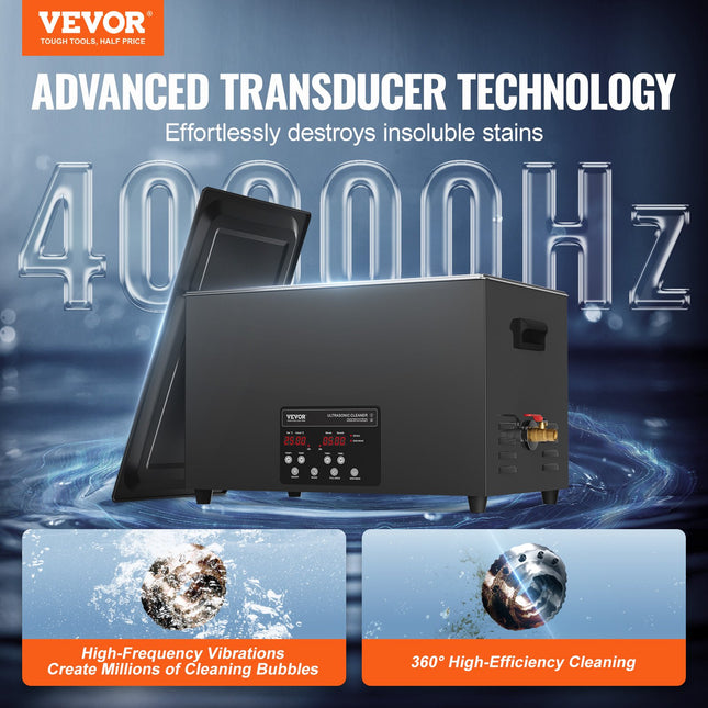 Ultragarsinė vonelė VEVOR TH-SPQXJ-100A, 30 l, 600 W